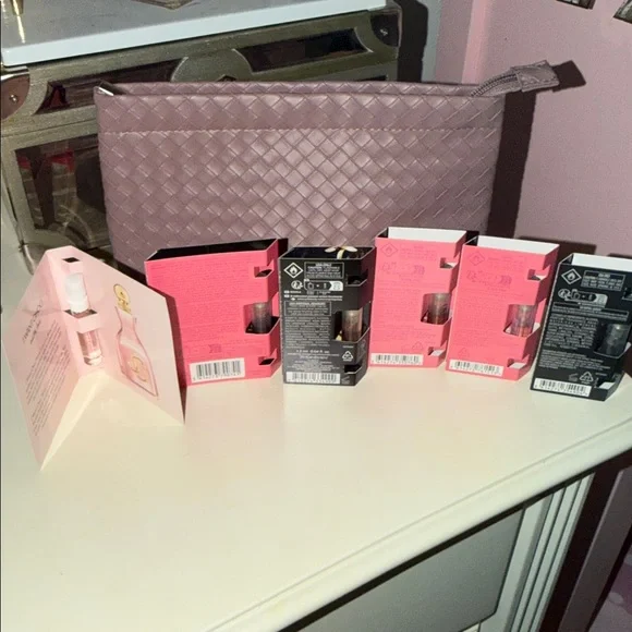 YSL, Valentino, Jimmy Choo Set with Woven Beauty Bag - Picture 4 of 5